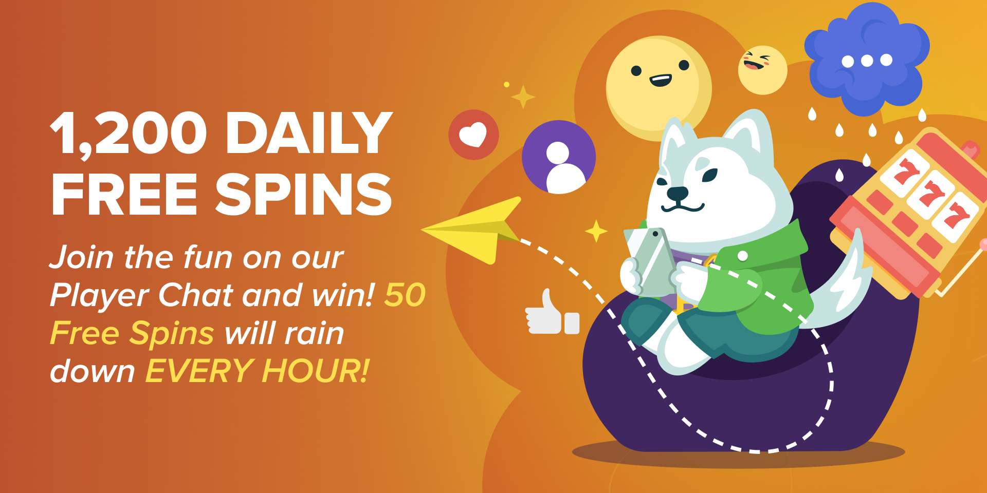 Promotion Rainbot - 1,200 Free Spins 