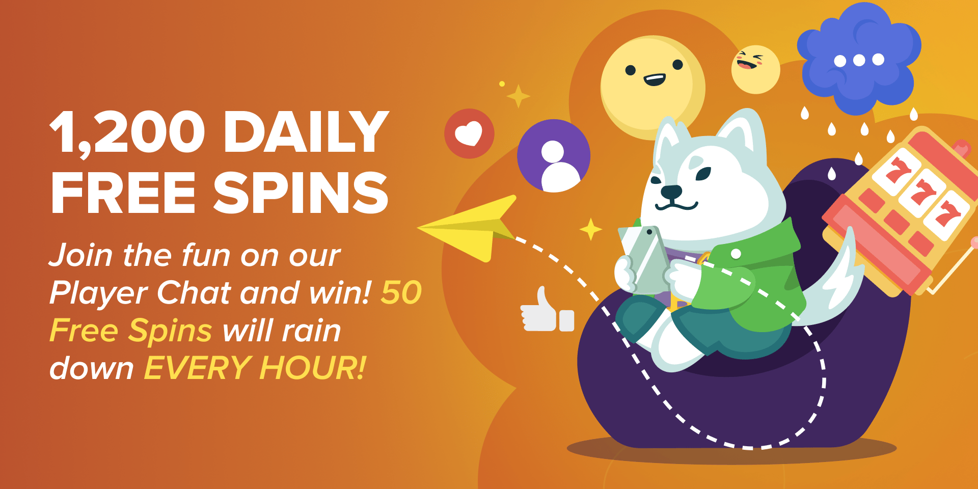 Promotion Rainbot - 1,200 Free Spins