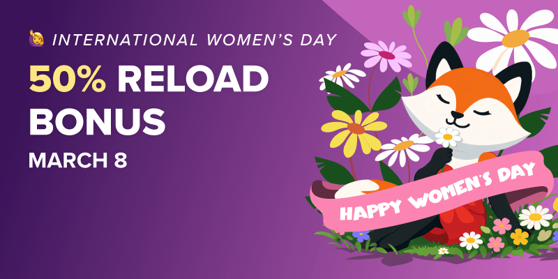 Banner slide for /promotions/womens-day-reload-bonus